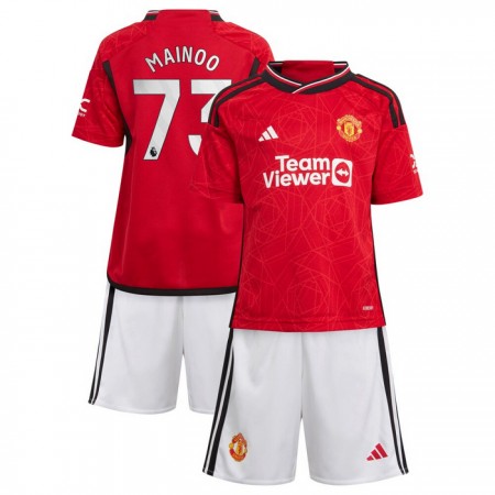 Camiseta de fútbol Manchester United Mainoo 73 Niño 1ª equipación 2023-24 Camiseta de fútbol Manchester United Mainoo 73 Niño 1ª equipación 2023-24
